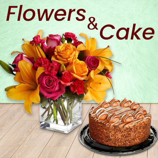 Flowers and Cake Flowers and Cake