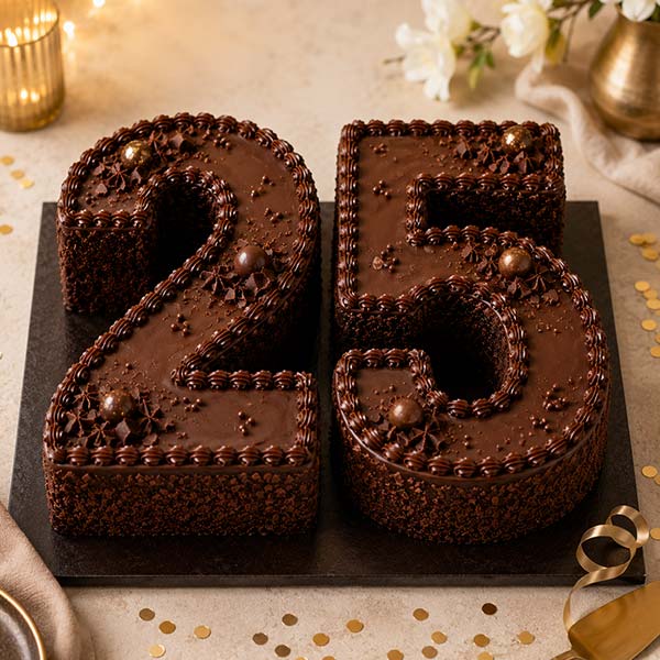 25th Chocolate Cake