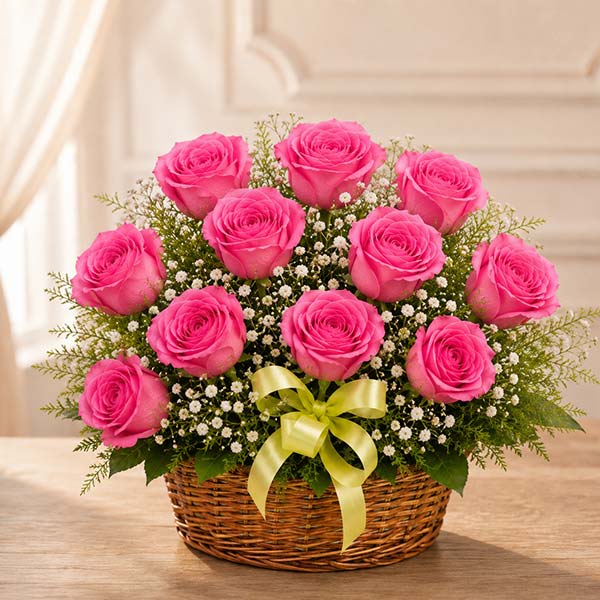 Cute 18 Pink Basket