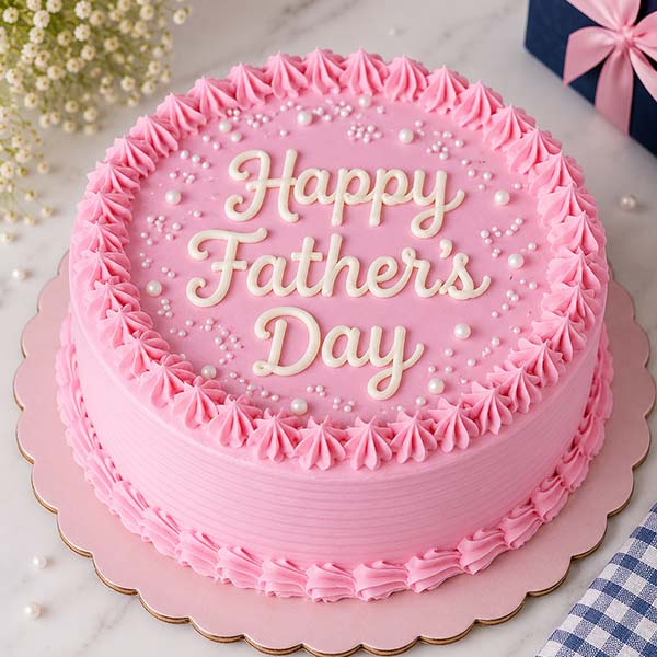 Fathers Day Strawberry Cake