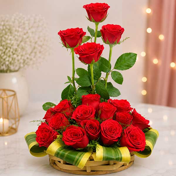 Mesmerizing Rose Basket