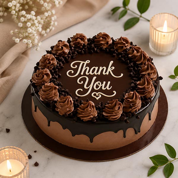 Thank You Chocolate Cake