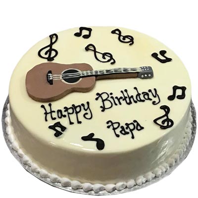 Musical Design Birthday Cake
