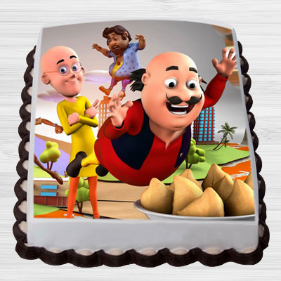 Motu Patlu Photo Cake