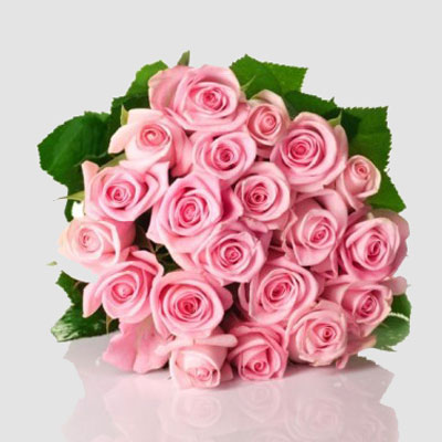 24 Pink Roses Bouquet