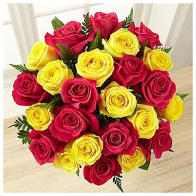 50 Red and Yellow Roses Bouquet