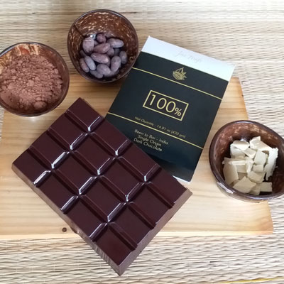 Artisanal 100% Dark Chocolate Bar 420 gm (Vegan)