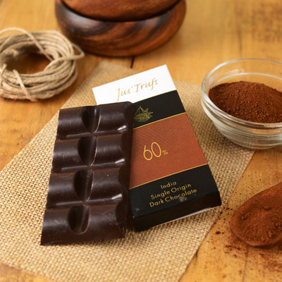 Artisanal 60% Dark Chocolate Bar Set of 2