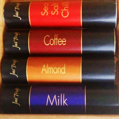 Artisanal Assorted Milk Chocolate Logs – Set of 4
