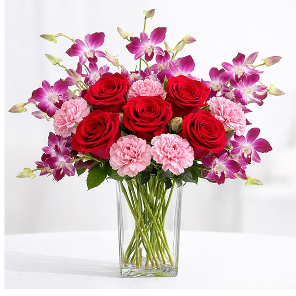 Exotic Fresh Flowers Vase