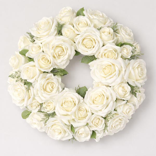 Funeral Wreath of Roses