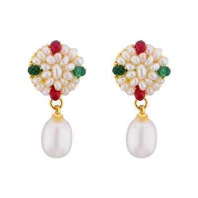 Graceful Drop Pearl Earrings