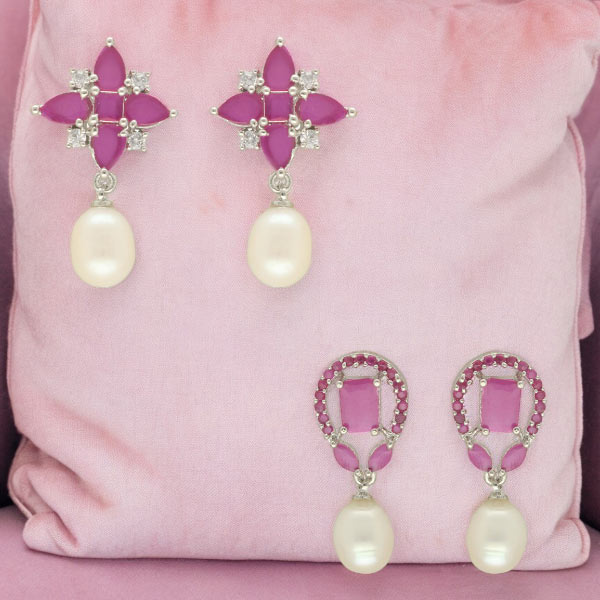 Delicate Combo Of 2 Pair Earrings