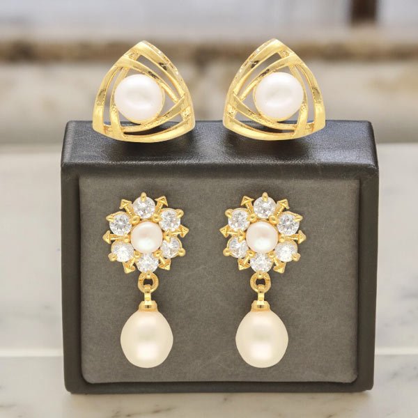 Shalimar Combo Of 2 Pair Earrings