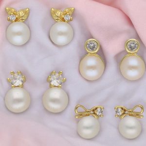 Farah Combo 4 Pair Earrings