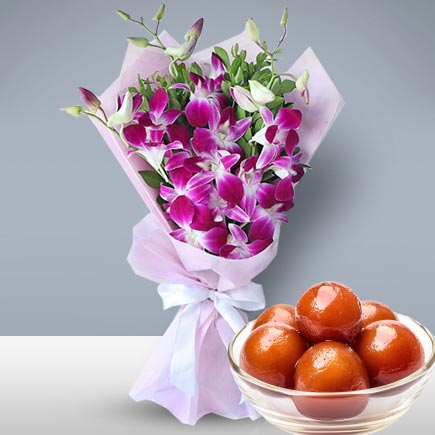 Orchid Bunch with Sweets