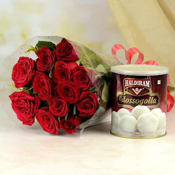 Roses with Rasgulla