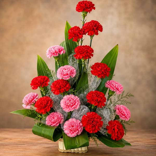 Splendid Carnation Basket