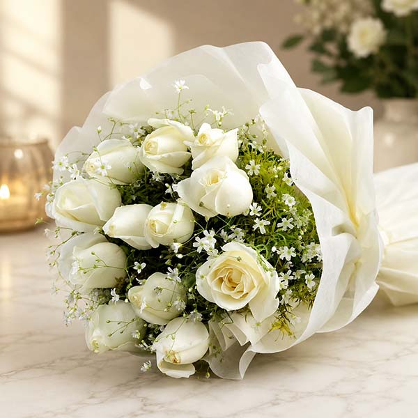 White Rose Bouquet