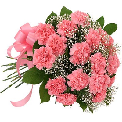 Fresh Pink Carnation Bouquet