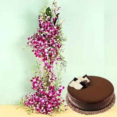 Exclusive Orchid N Cake Hamper
