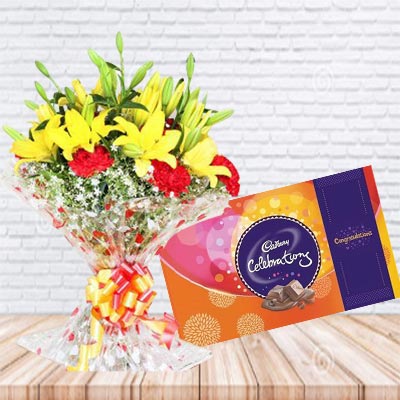 Lilies with Chocolate Pack