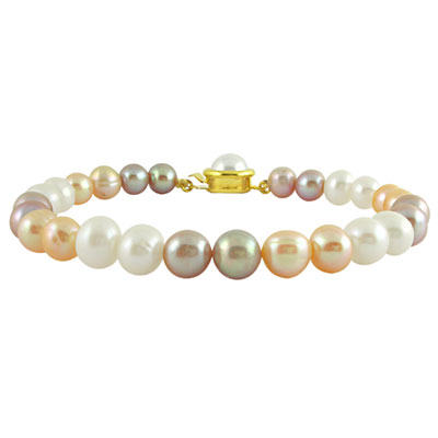 Colored Pearl Bracelet
