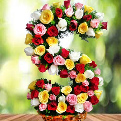 Alphabet Flower Arrangement