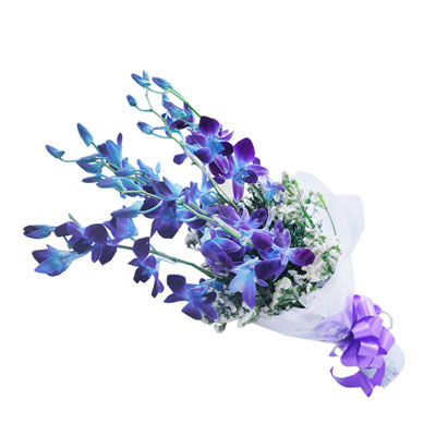 Blue Orchid Bouquet | Giftsmyntra.com