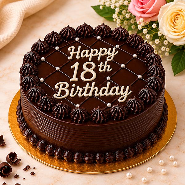18th Birthday Truffle Cake