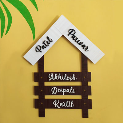 Family Name plate