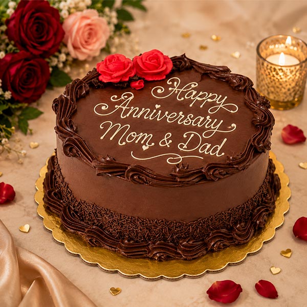 Happy Anniversary Cake for Parents