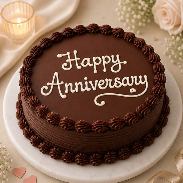 Happy Anniversary Chocolate Cake