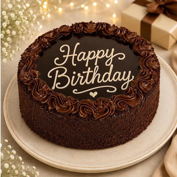 Happy Birthday Chocolate Cake