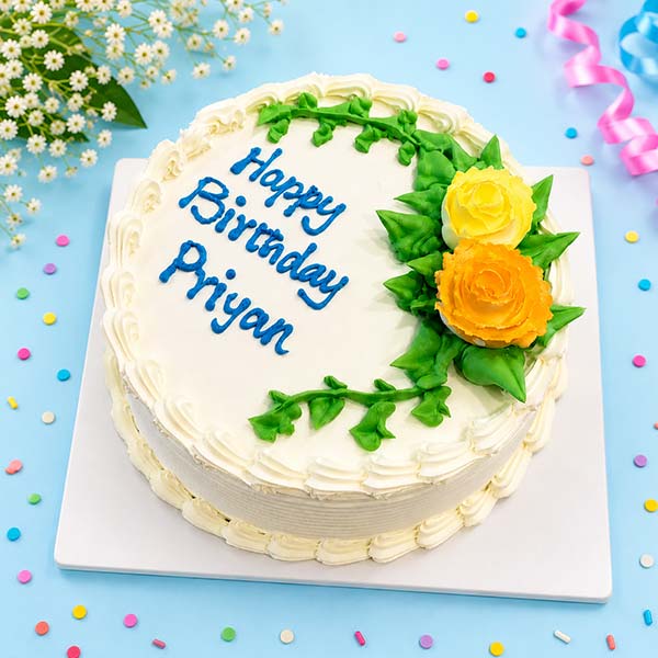 Happy Birthday Pineapple Cake