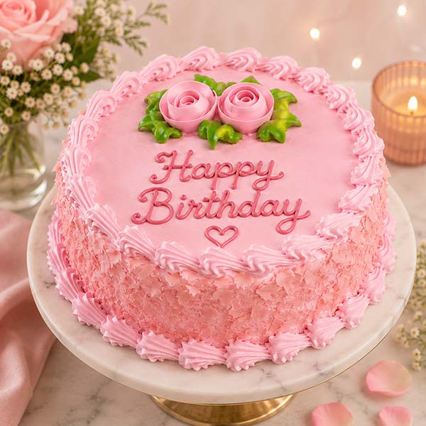 Happy Birthday Strawberry Cake 1kg