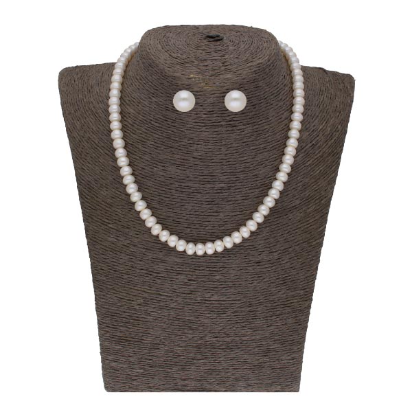 Twisted 1 Line Pearl Necklaces