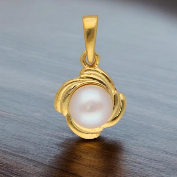 92.5 Sterling Silver Trendy Simple Pearl Pendant