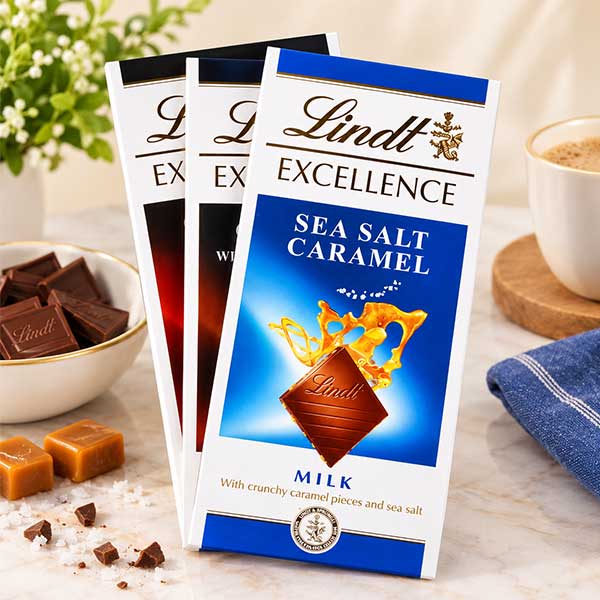 Lindt Chocolate Bar Set of 3