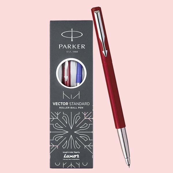 Parker Vector Standard Chrome Trim Roller Ball Pen