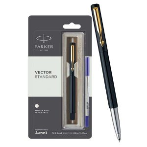 Parker Vector Standard Gold Trim Roller Ball Pen
