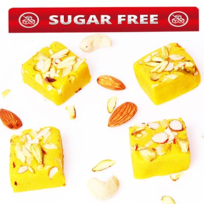 Sugarfree Kesar mawa barfi