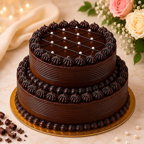 Two Tier Chocolate Cake