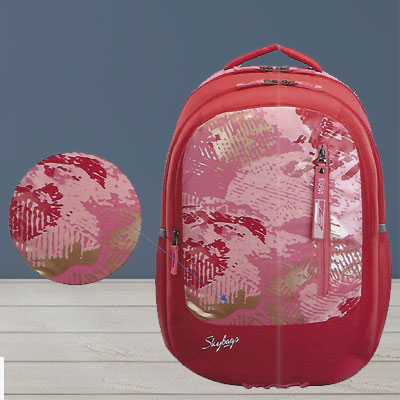Skybags School Backpack with Abstract Print