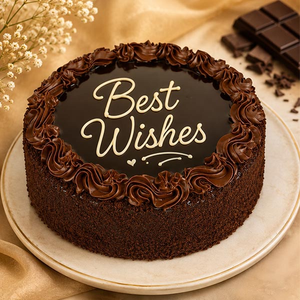 Best Wishes Chocolate Cake