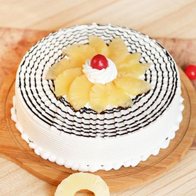 Fresh Cream Pineapple Cake