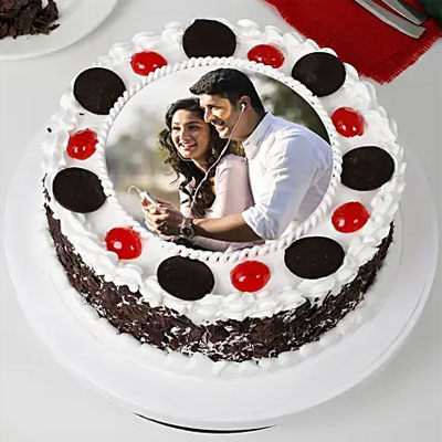 Black Forest Personalized Photo Cake