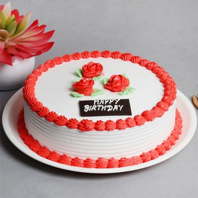 Birthday Strawberry Cake