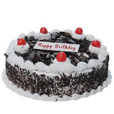 Happy Birthday Black Forest Cake