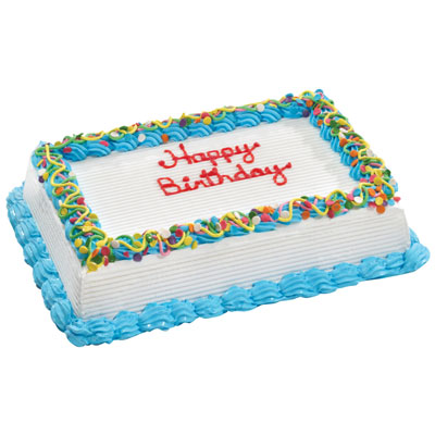 Happy Birthday Vanilla Cake